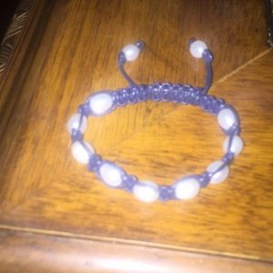 Navy bracelet.